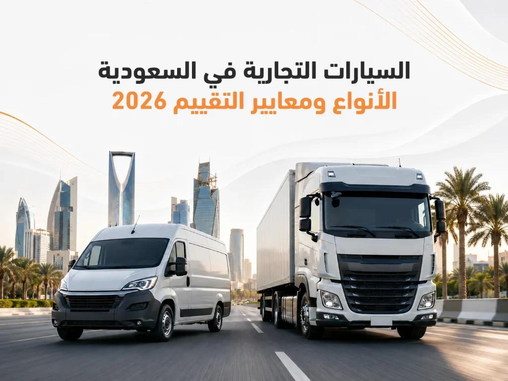 السيارات التجارية في السعودية: الأنواع ومعايير التقييم 2026