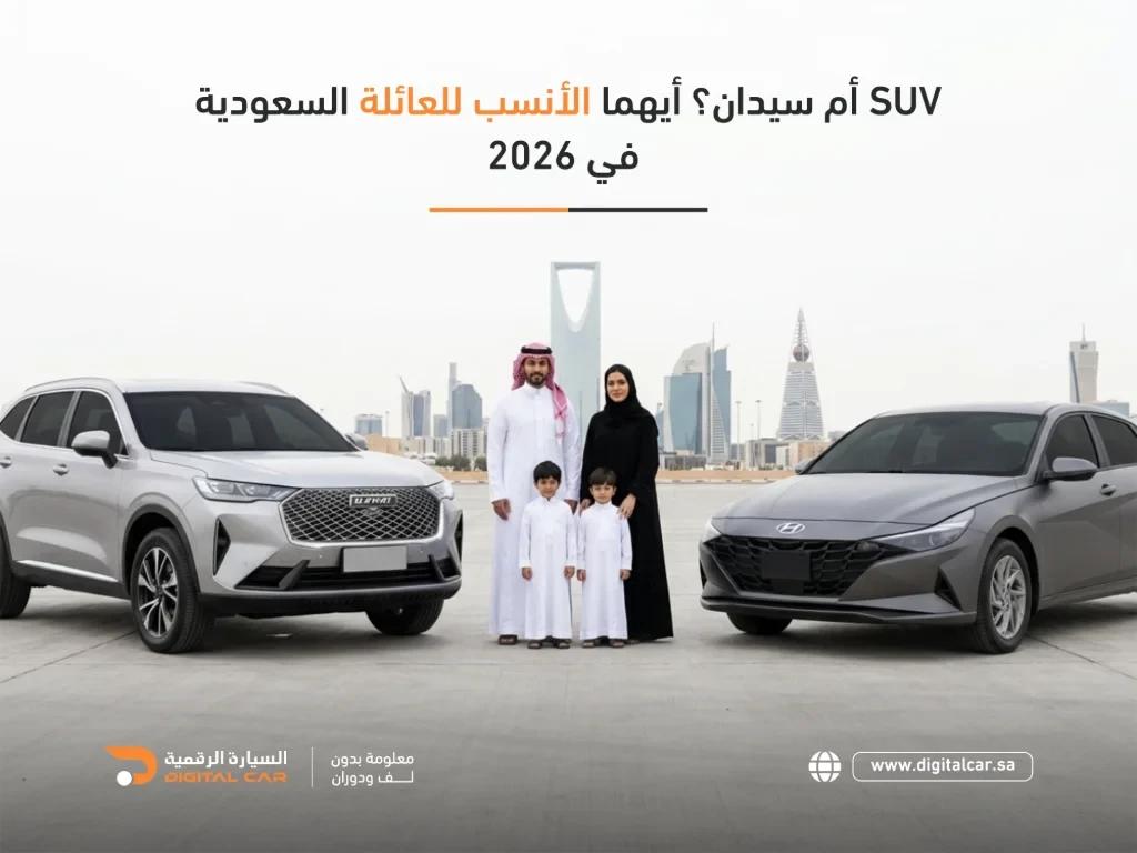 سيدان أم suv مناسية للعائلة