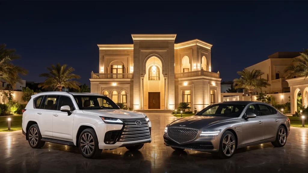 لكزس ES أم جينيسيس G80 2026؟ مقارنة المواصفات في السعودية